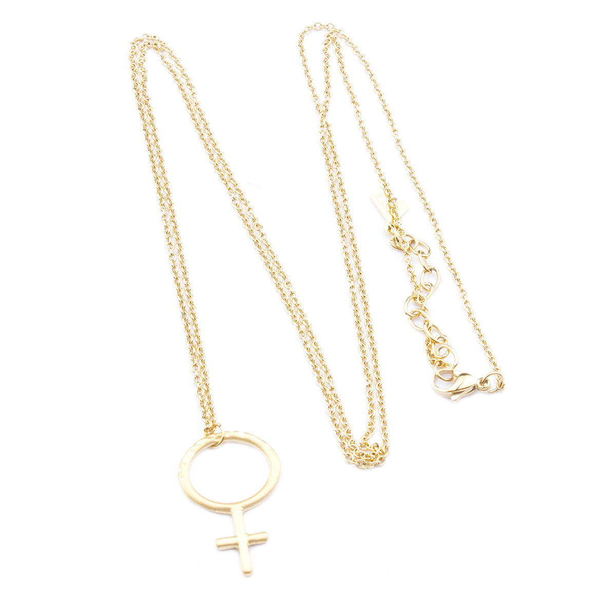 Woman Up Halsband 90cm Guld Guld