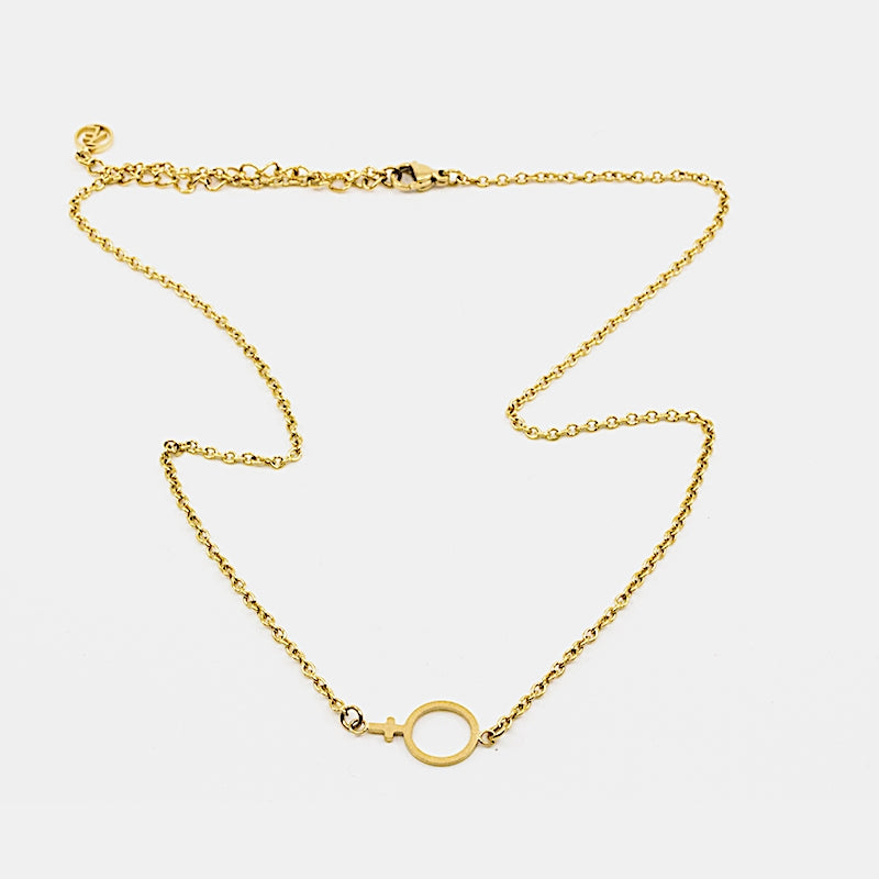 Female Halsband Guld Guld