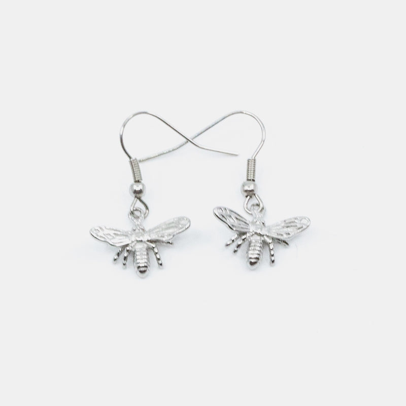 Bee Örhänge Silver Silver