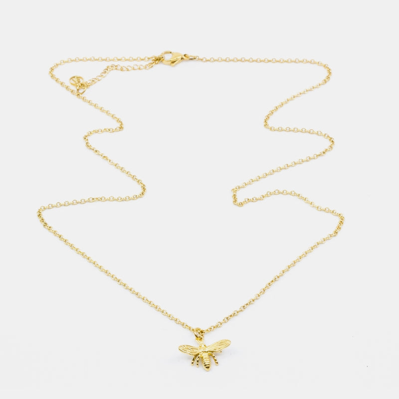 Bee Halsband 60cm Guld Guld