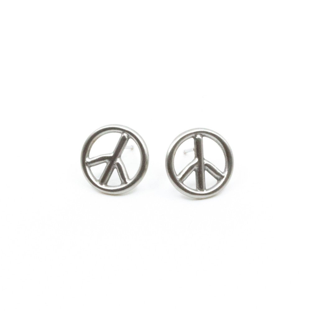 Peace Örhänge Silver Silver