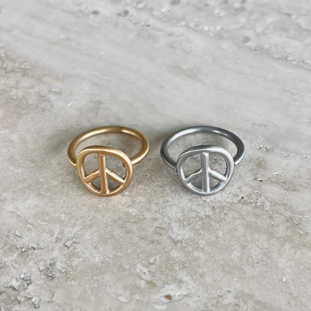 Peace Ring Silver Silver