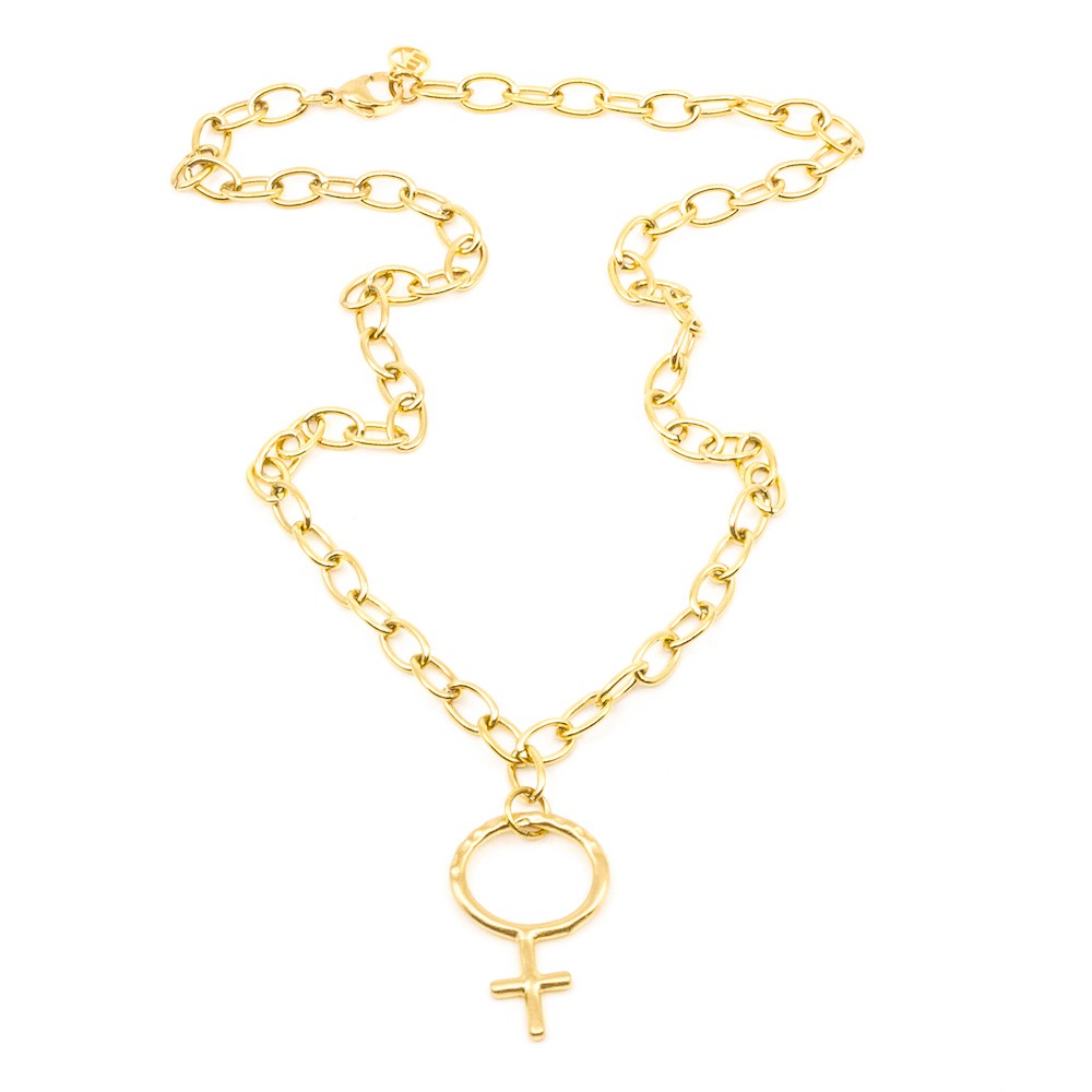 Big Venus Halsband 42 Guld Guld