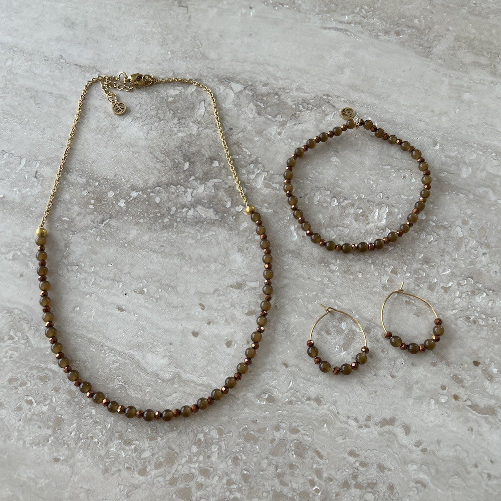 Beads Kit Brun Brun/Guld