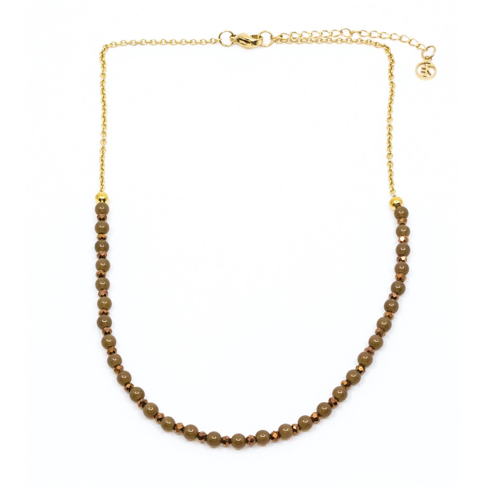 Beads Halsband Brun Brun