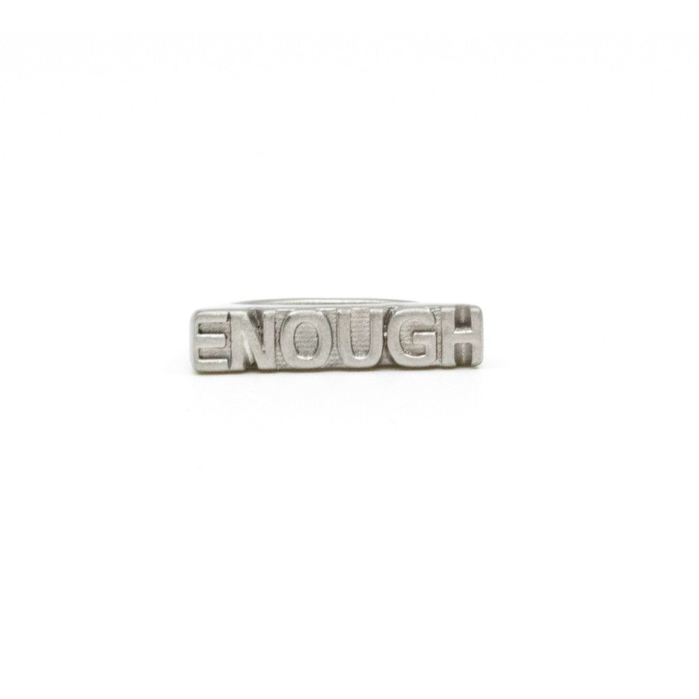 ENOUGH Ring Silver Silver