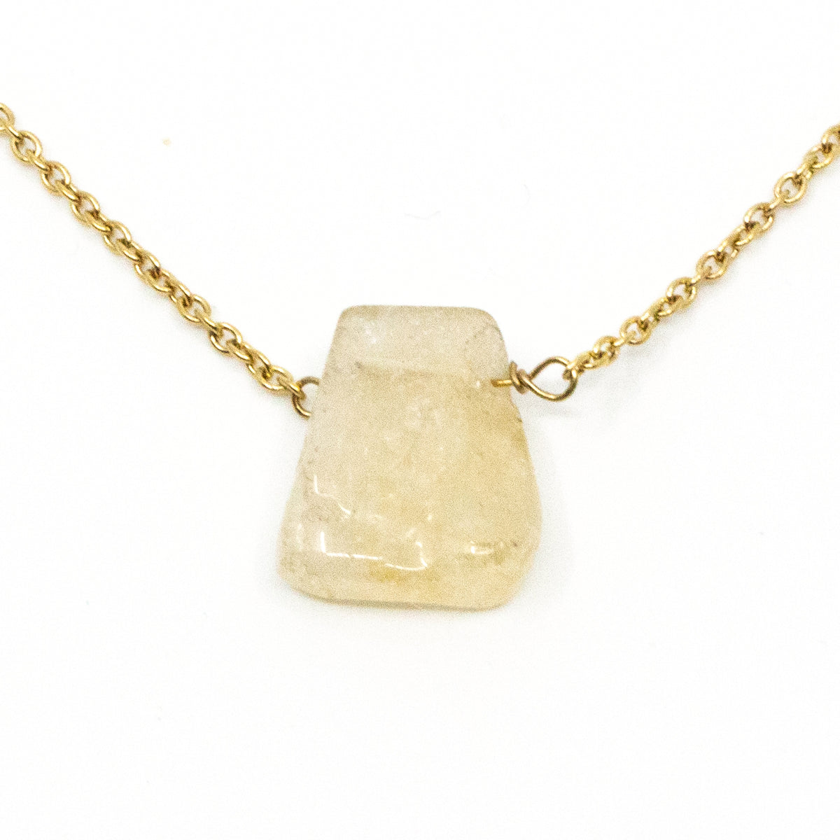 Citrine Necklace Yellow