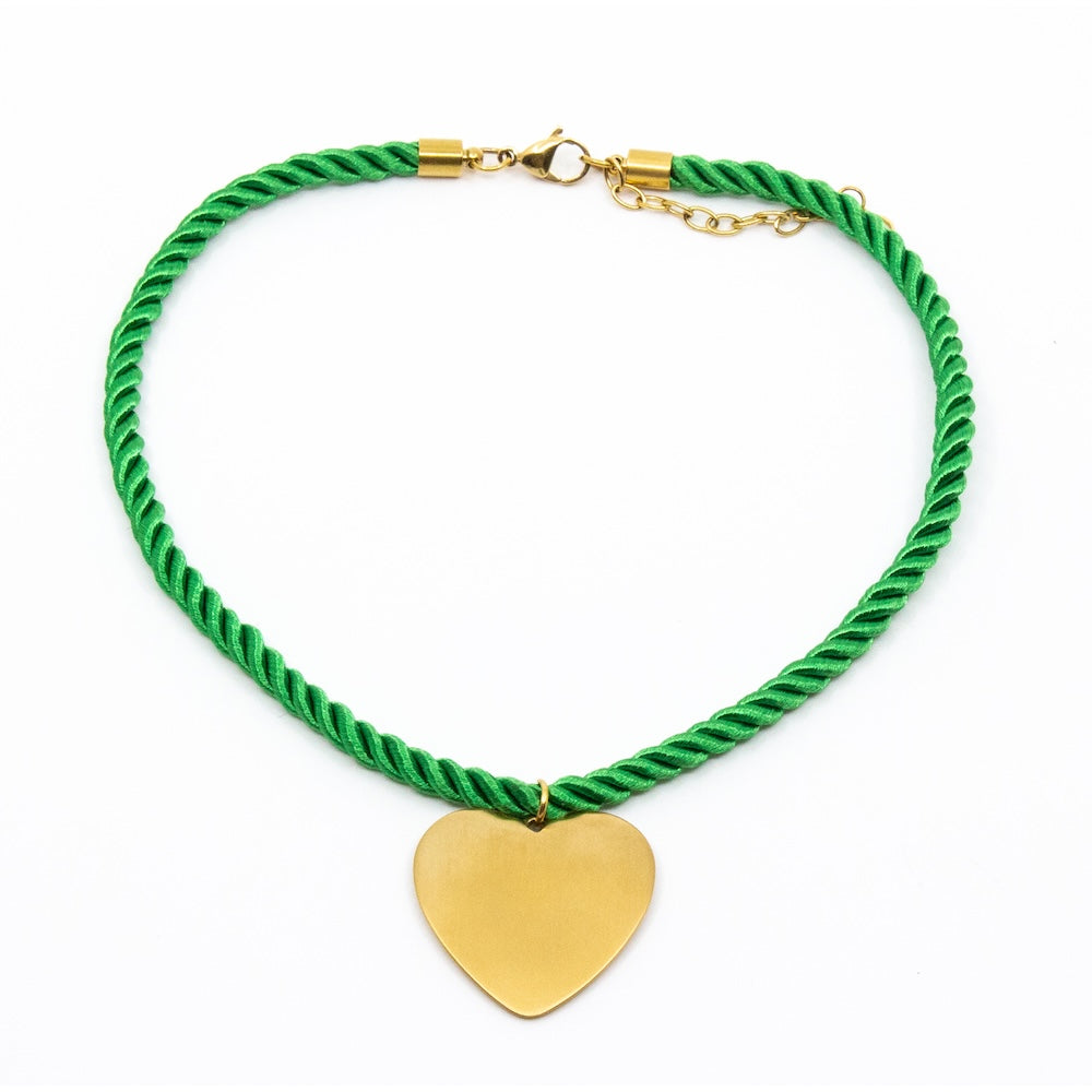 Big Love Rope Halsband Grön