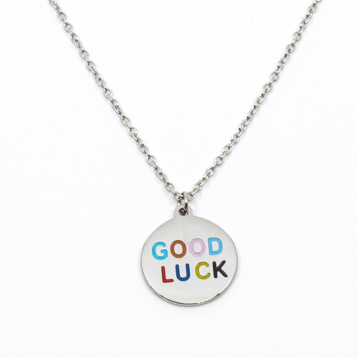 Good Luck Halsband 60cm Silver